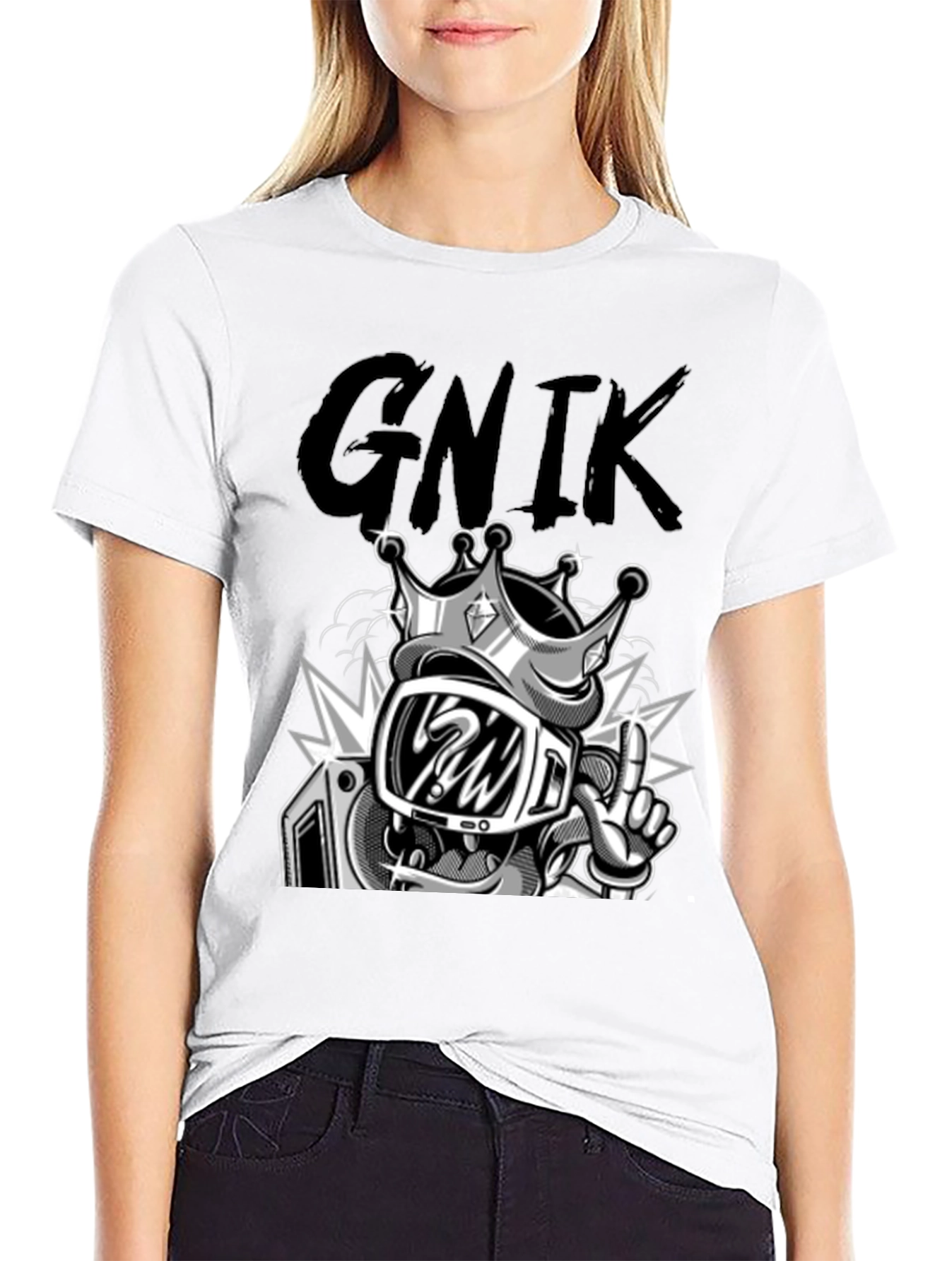 Graphic T-Shirt - King Cartoon Character