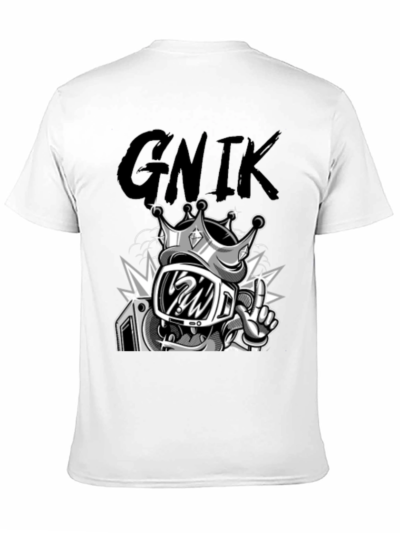 Graphic T-Shirt - King Cartoon Character