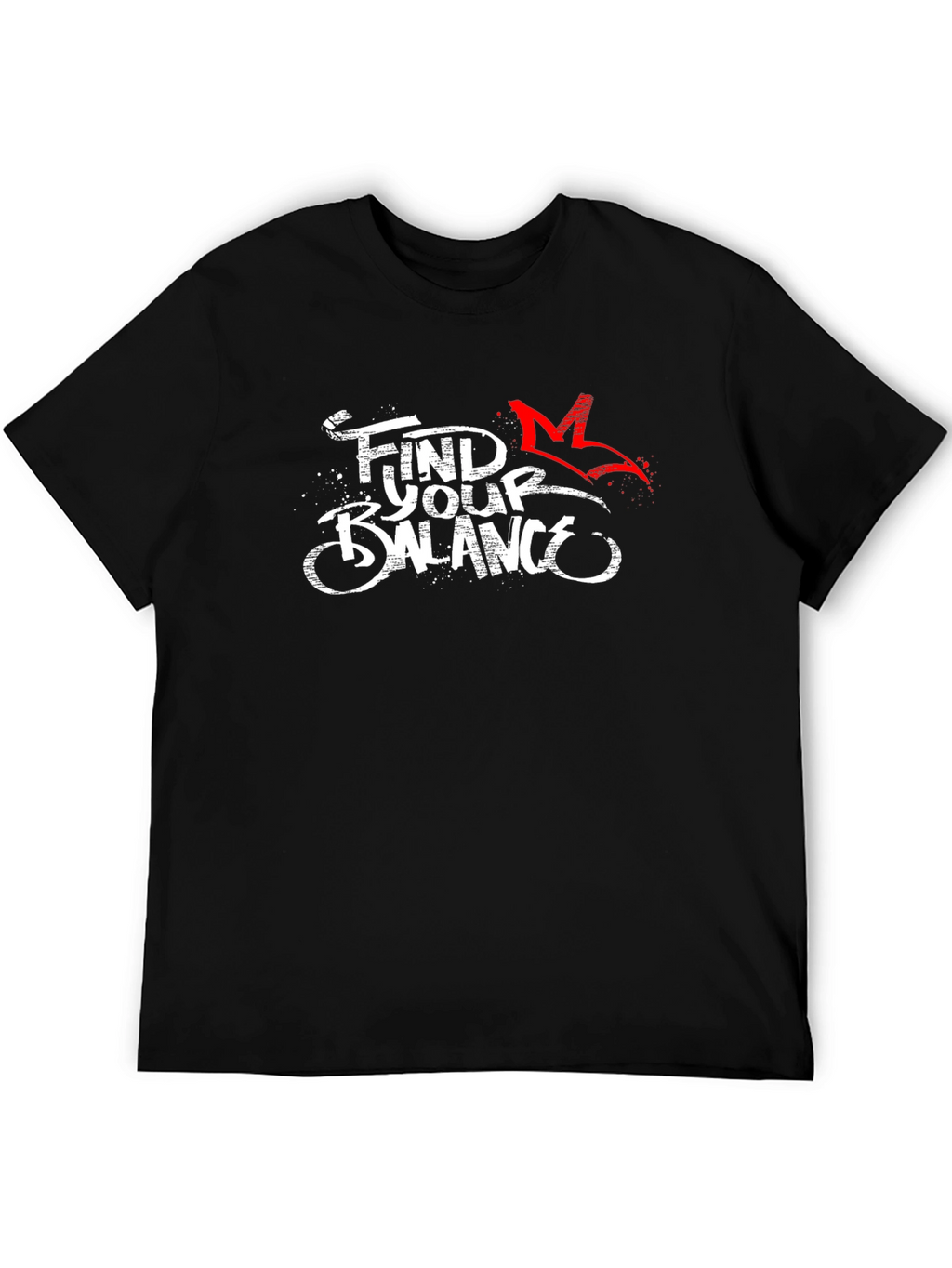 Find Your Balance Black Graphic Tee