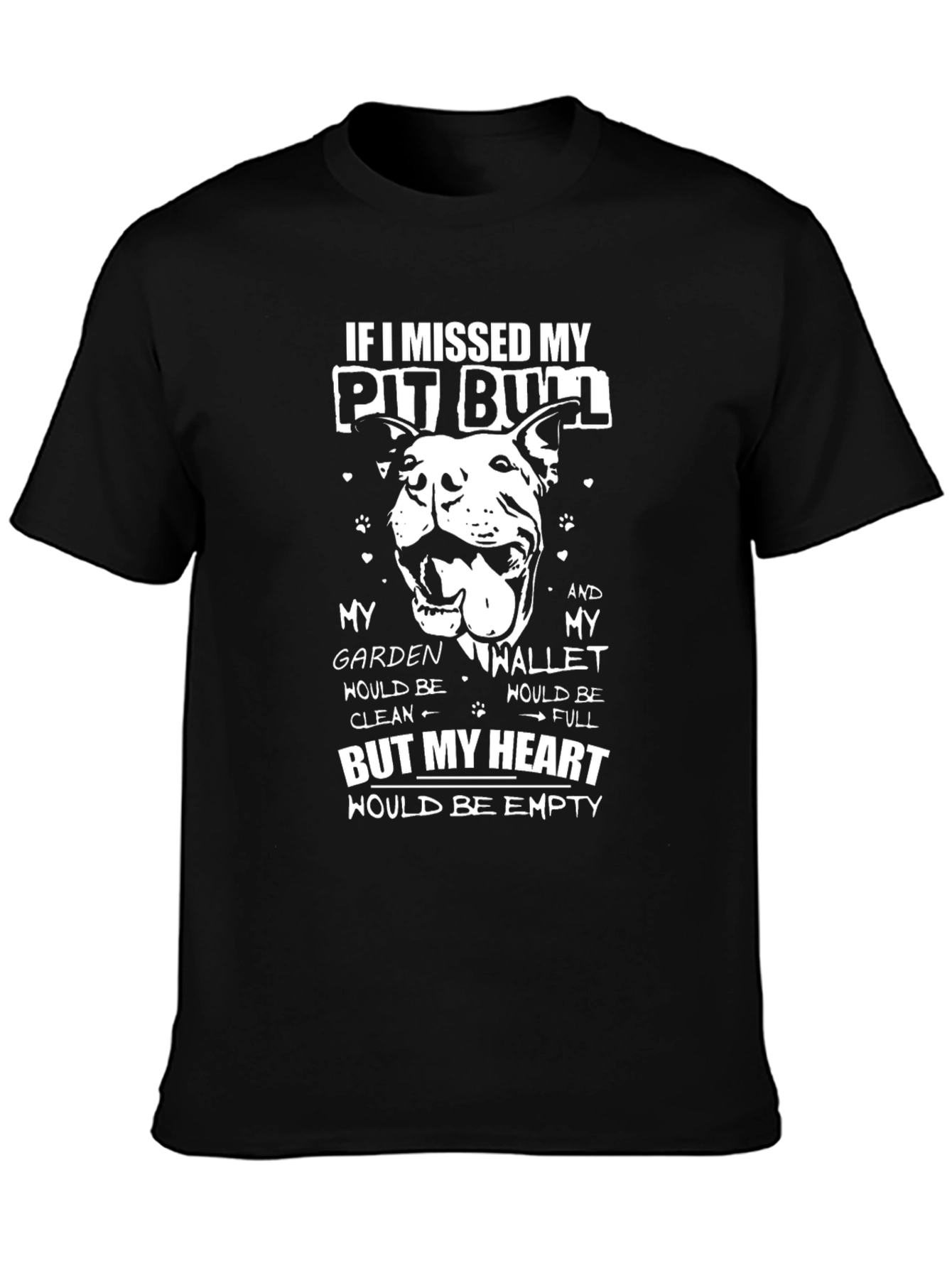Pit Bull Heart T-Shirt - Dog Lover Tee