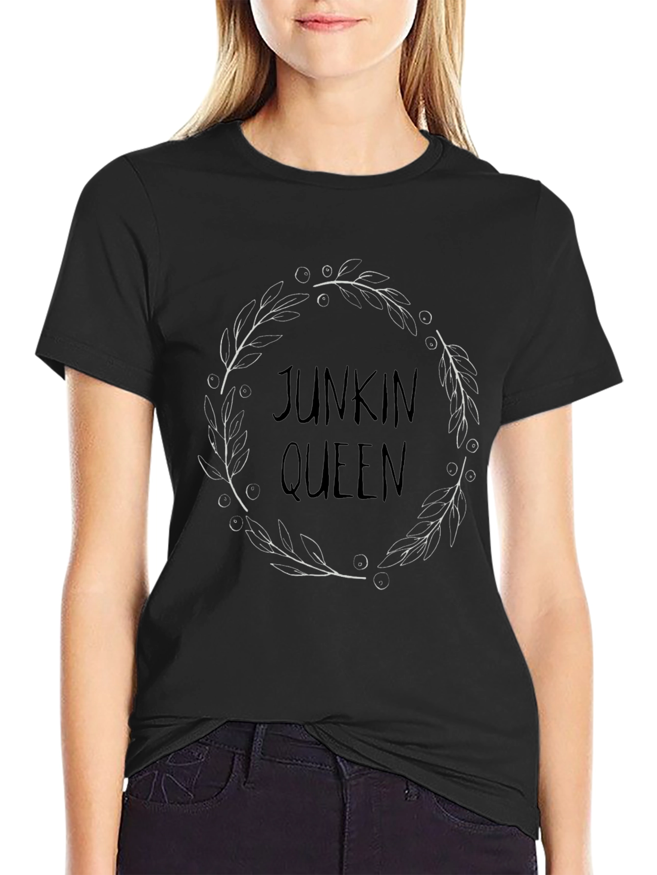 Junkin Queen Graphic T-Shirt - Black