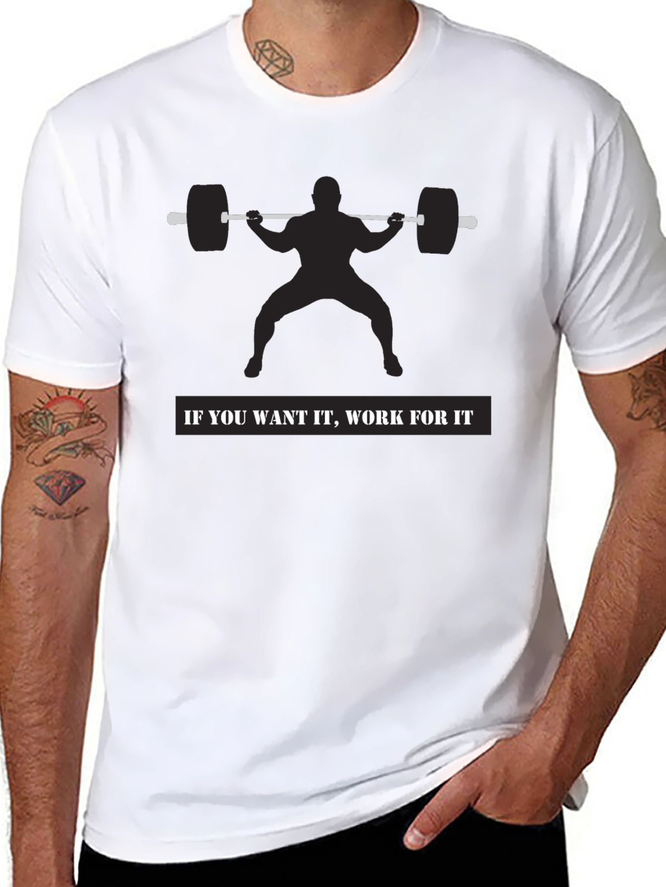 Motivational Workout Shirt - Squat Design