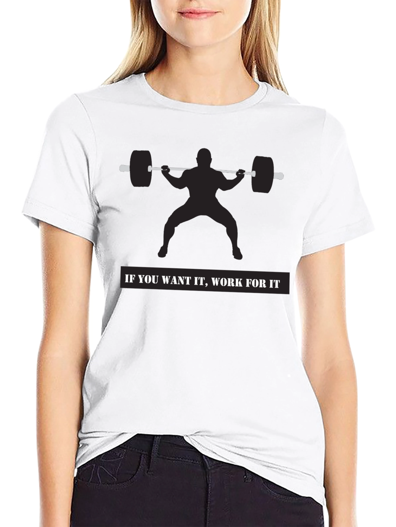 Motivational Workout Shirt - Squat Design