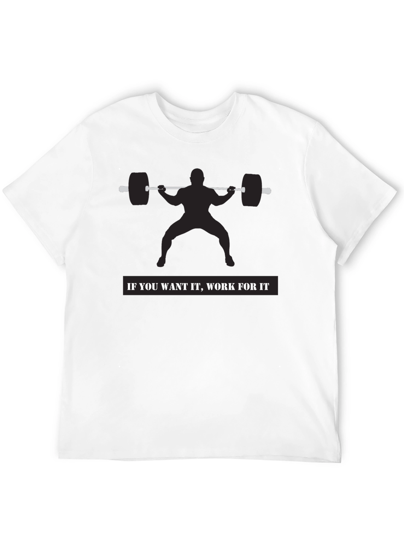 Motivational Workout Shirt - Squat Design