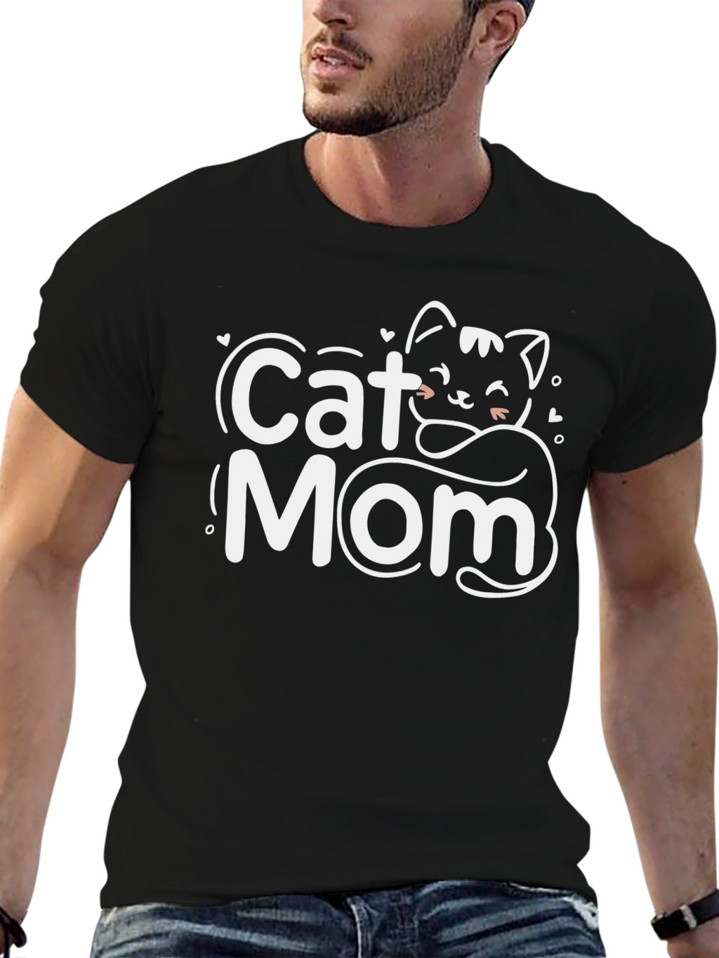 Cat Mom T-Shirt - Cute Graphic Tee