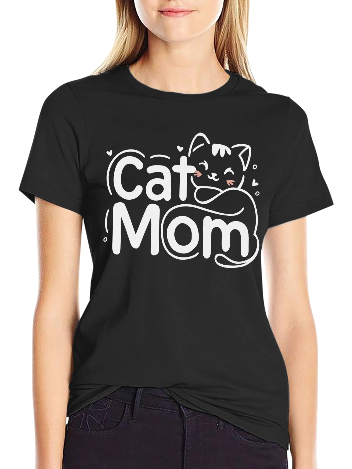 Cat Mom T-Shirt - Cute Graphic Tee