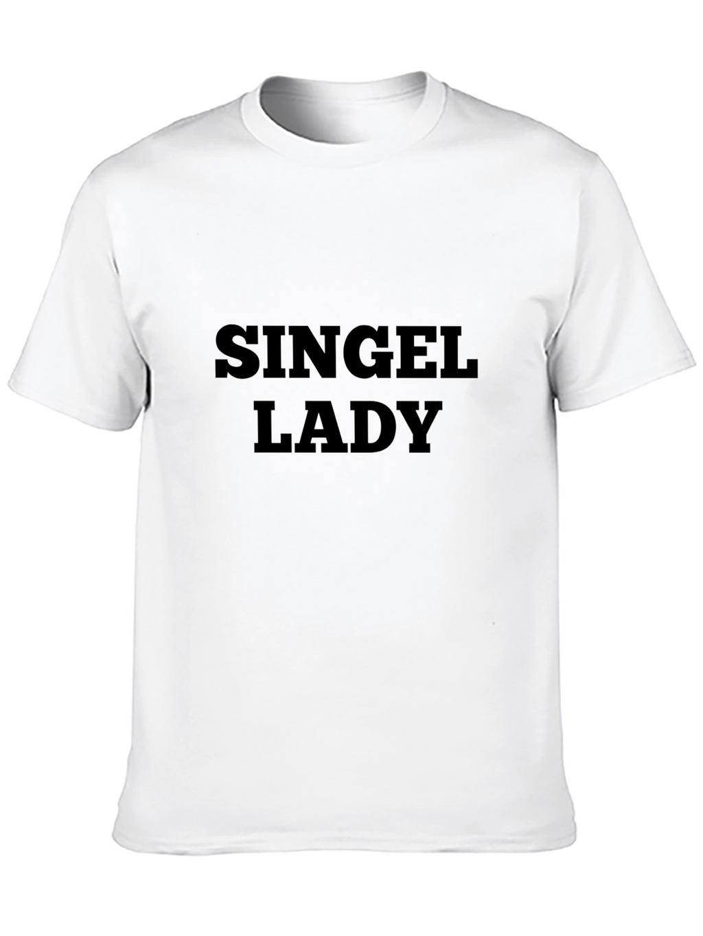 Single Lady Tee - Classic Black Crew Neck