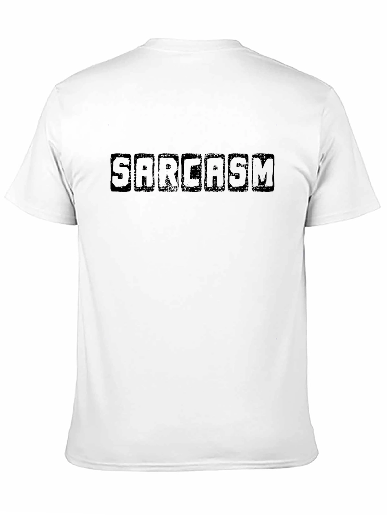 Sarcasm Black Graphic Tee - Mens Casual T-Shirt