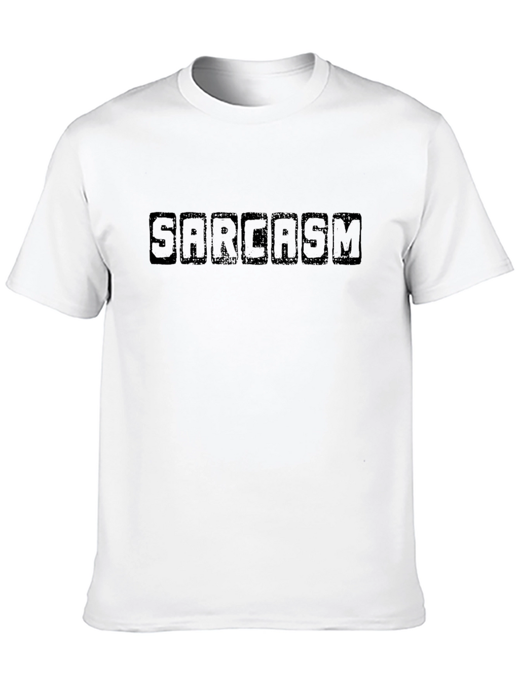 Sarcasm Black Graphic Tee - Mens Casual T-Shirt