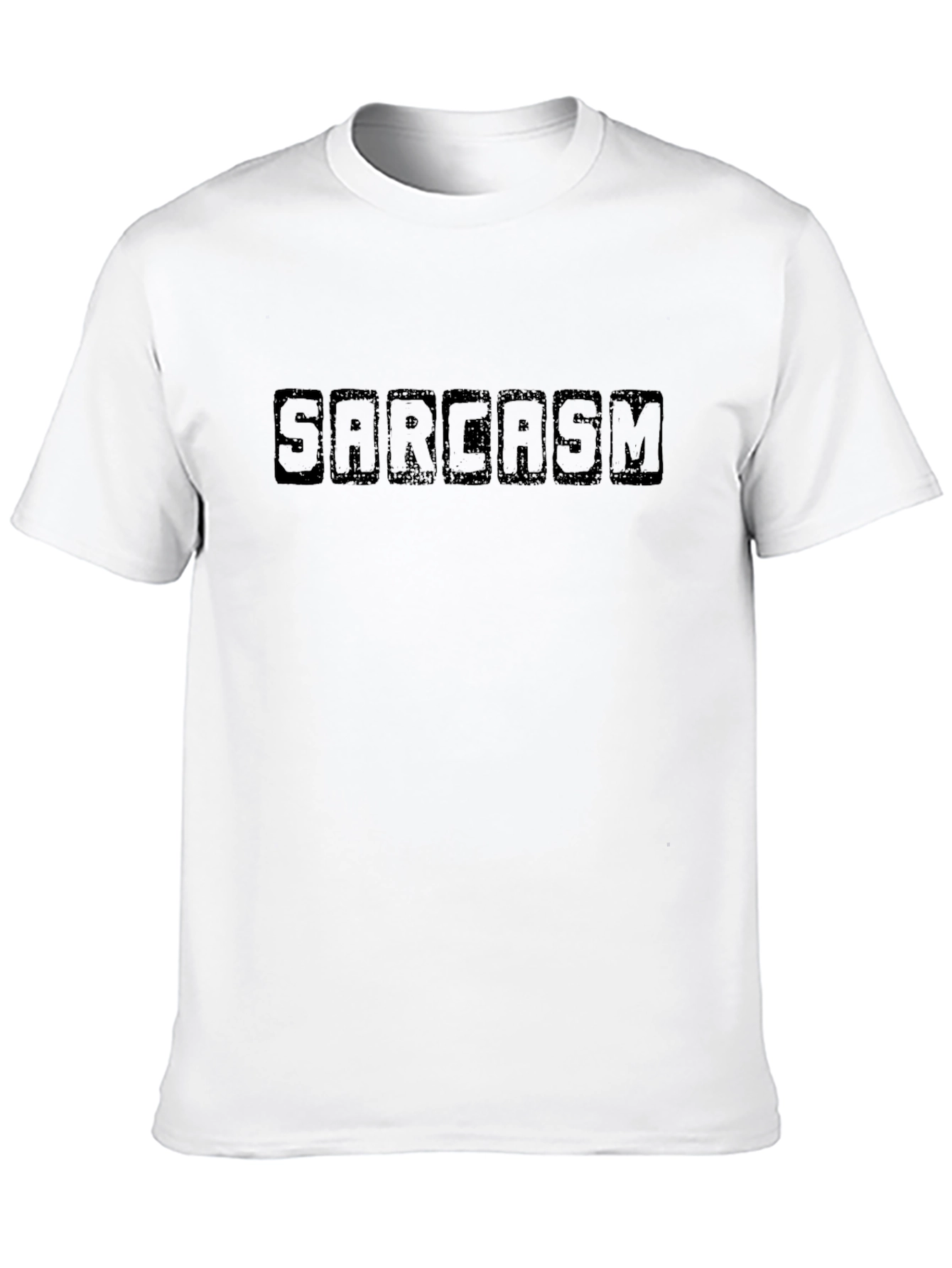 Sarcasm Black Graphic Tee - Mens Casual T-Shirt