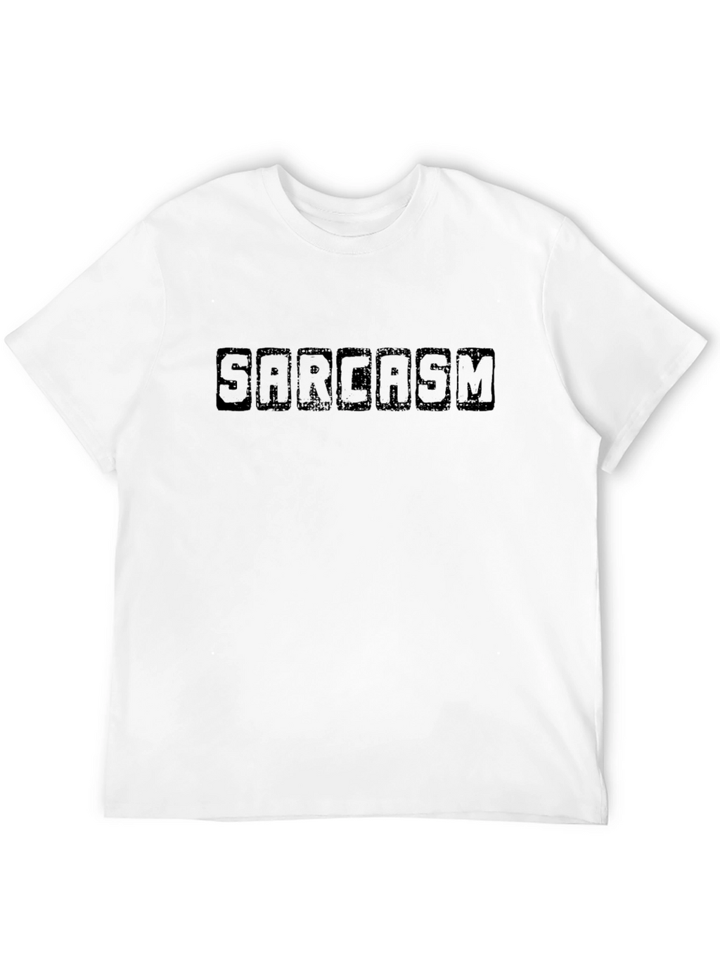 Sarcasm Black Graphic Tee - Mens Casual T-Shirt