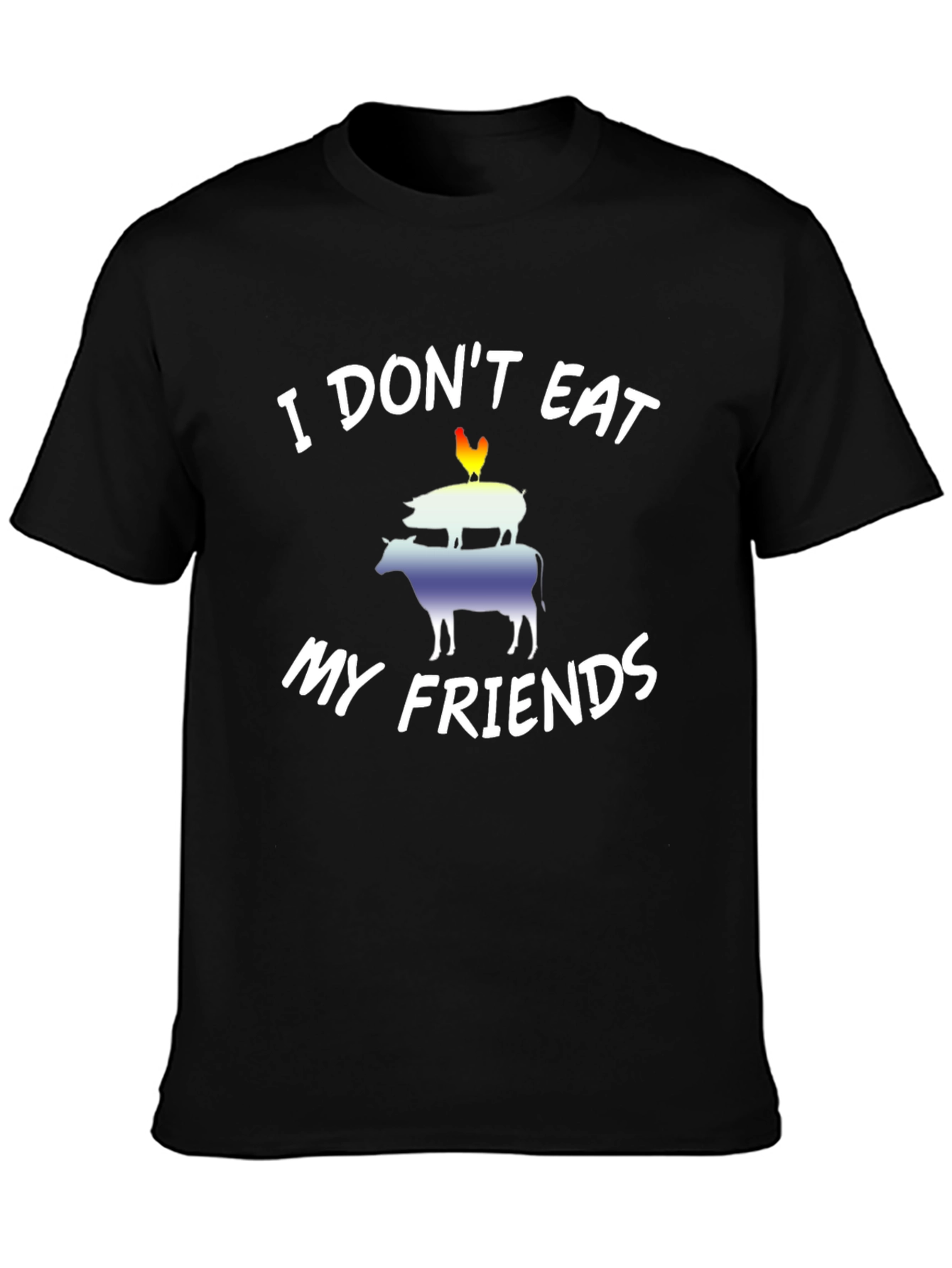 Vegan I Dont Eat My Friends Graphic Tee