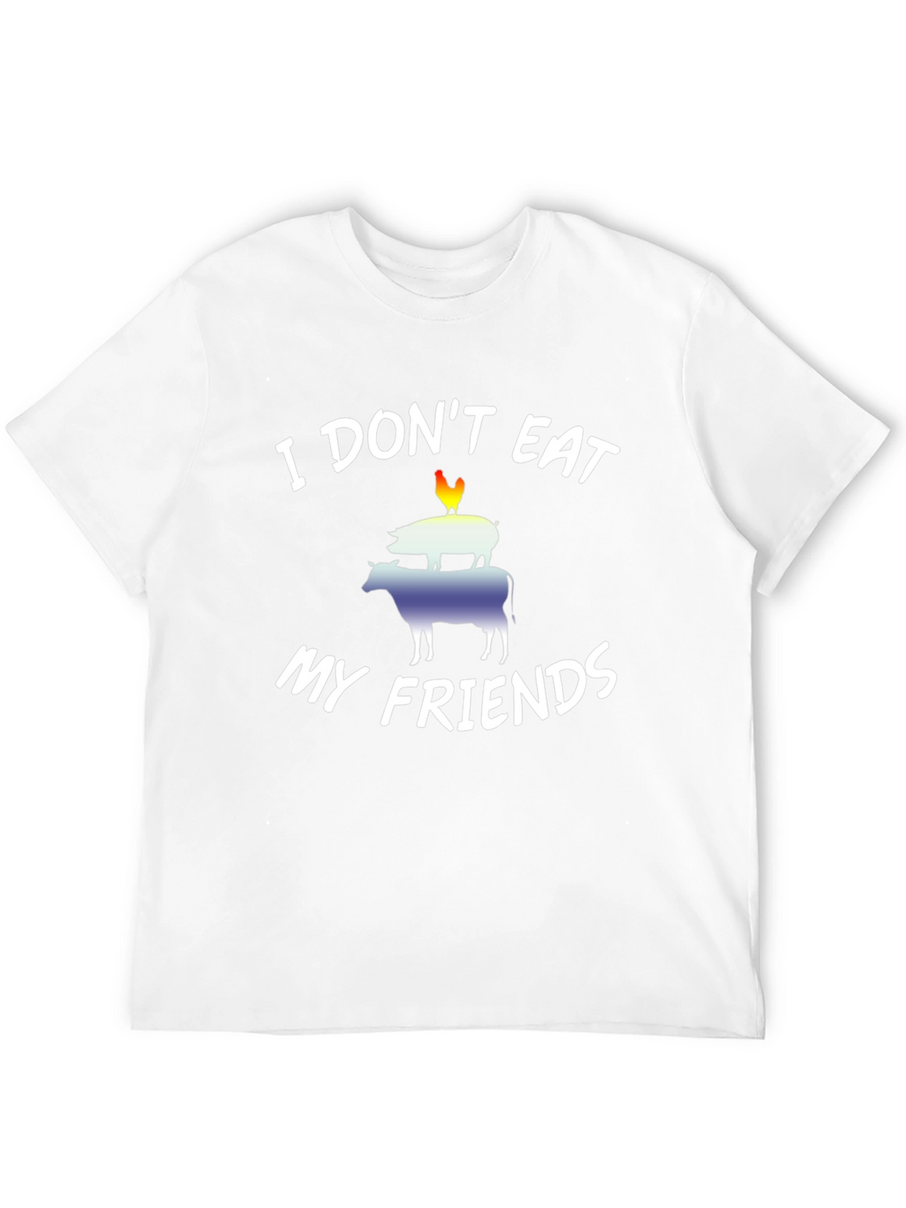 Vegan I Dont Eat My Friends Graphic Tee