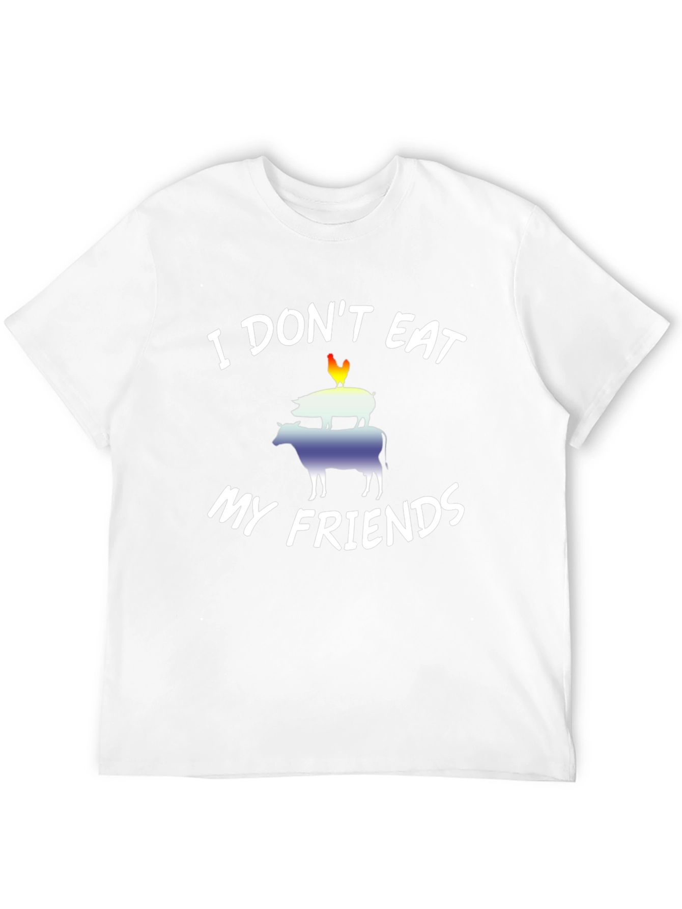 Vegan I Dont Eat My Friends Graphic Tee