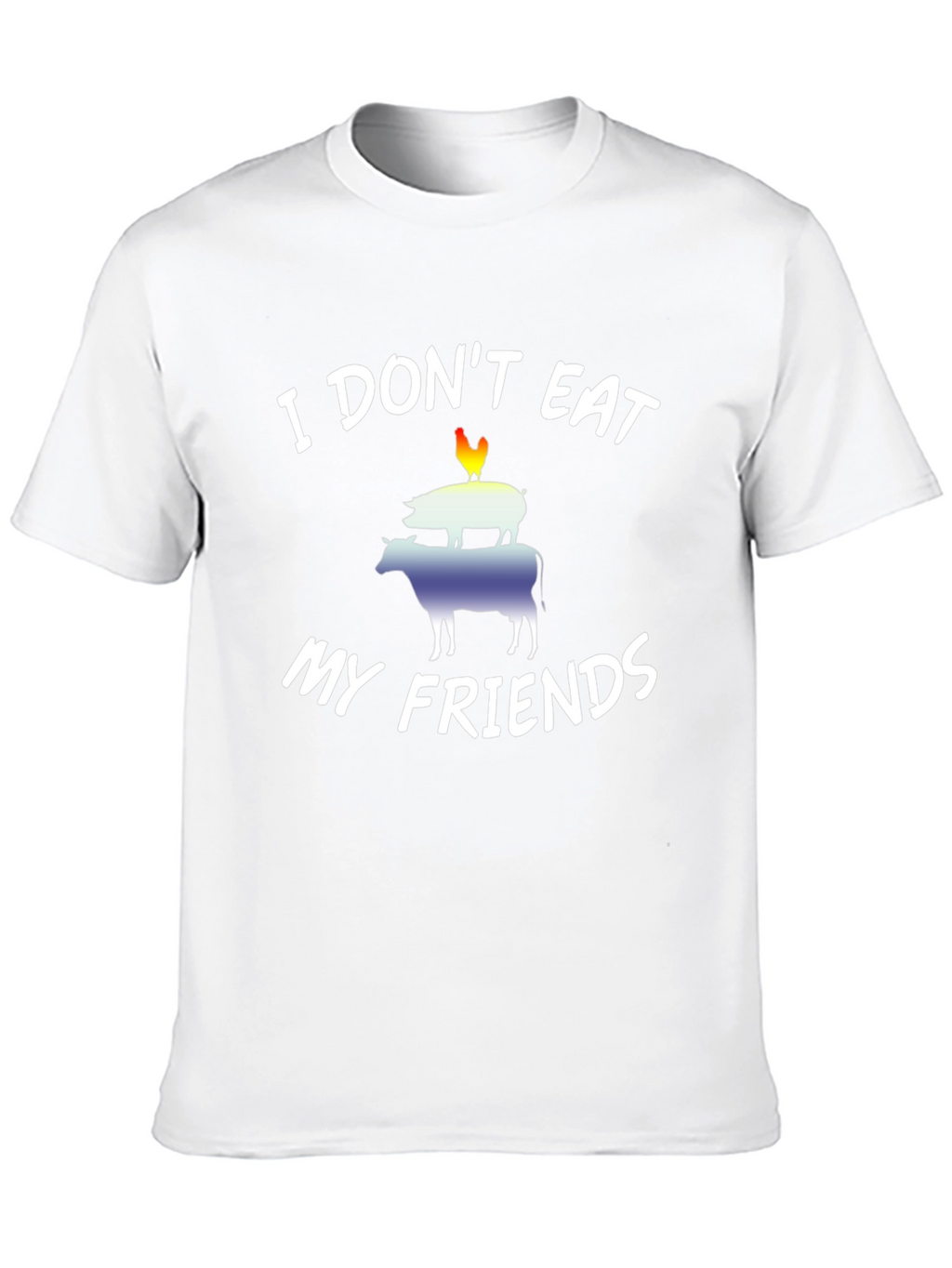 Vegan I Dont Eat My Friends Graphic Tee