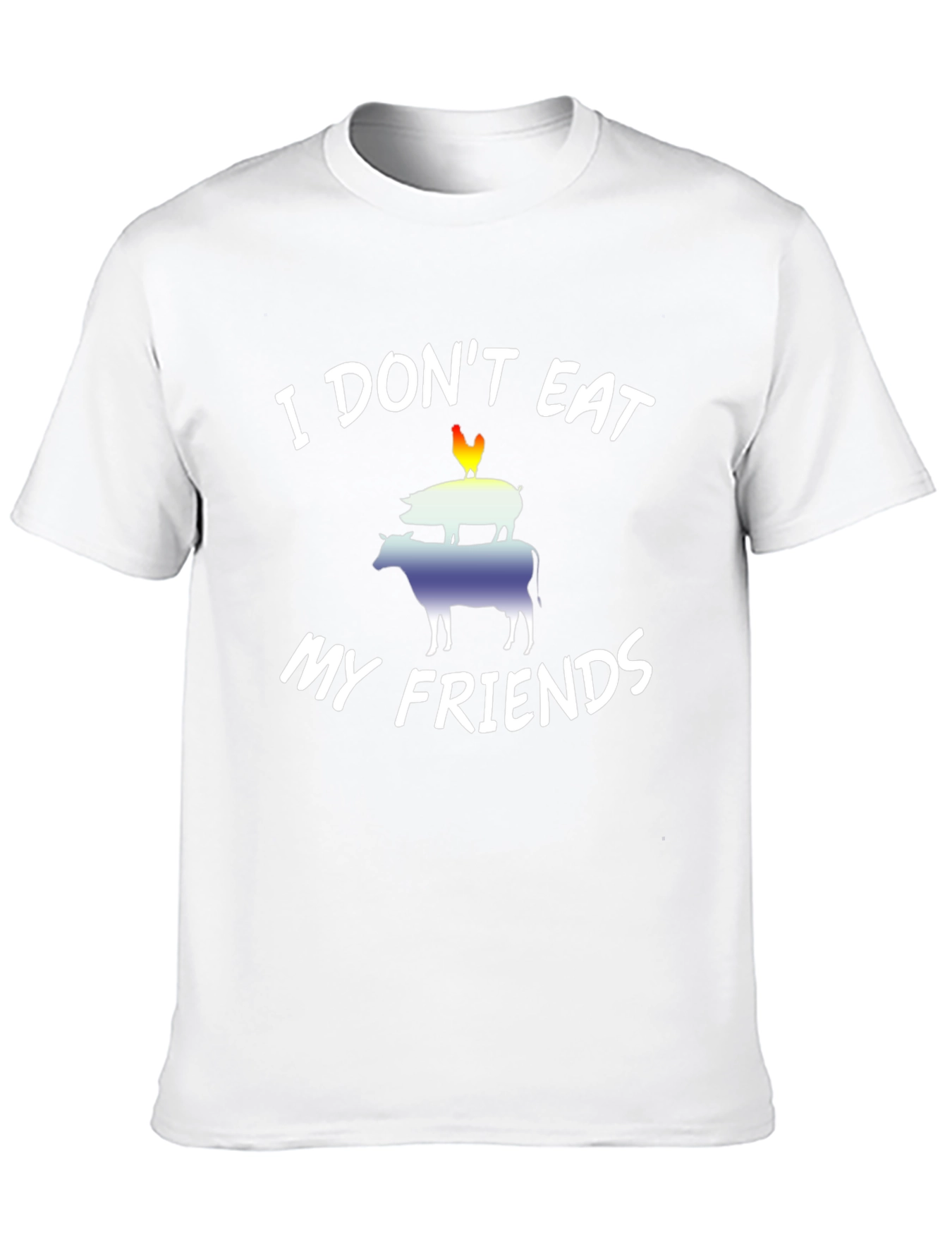 Vegan I Dont Eat My Friends Graphic Tee