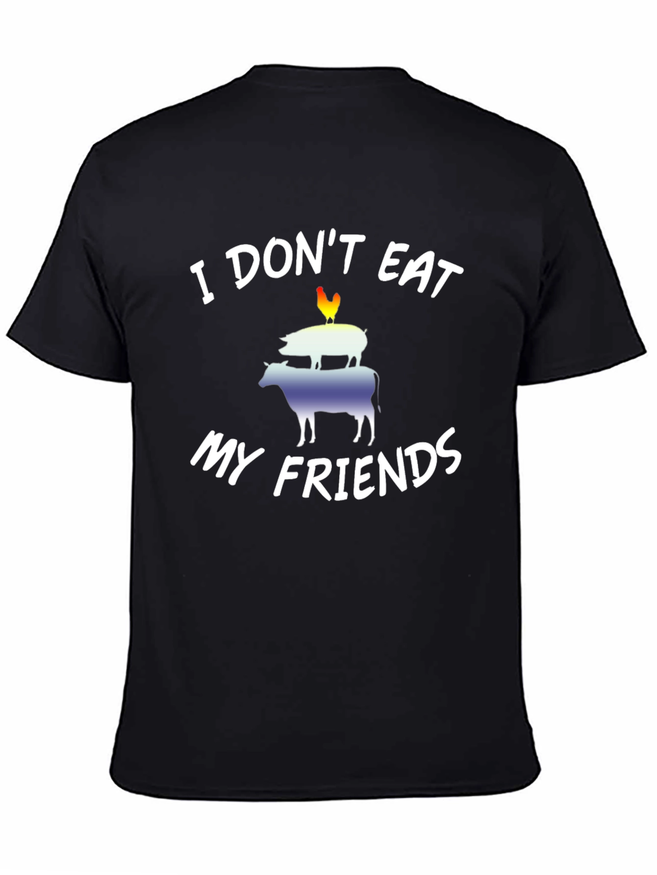 Vegan I Dont Eat My Friends Graphic Tee