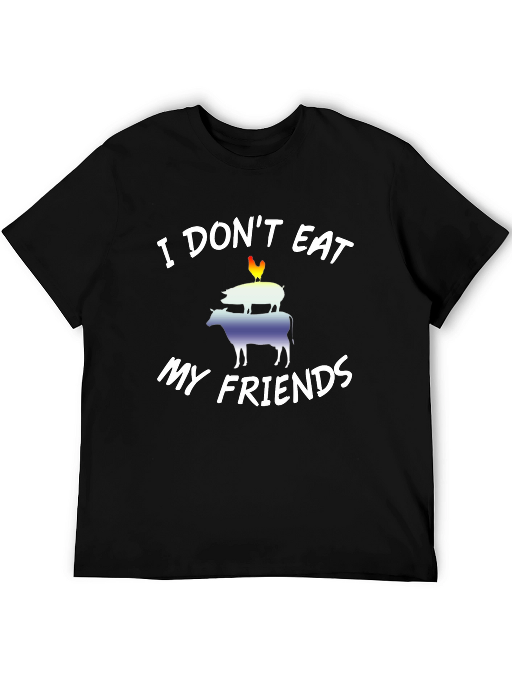 Vegan I Dont Eat My Friends Graphic Tee