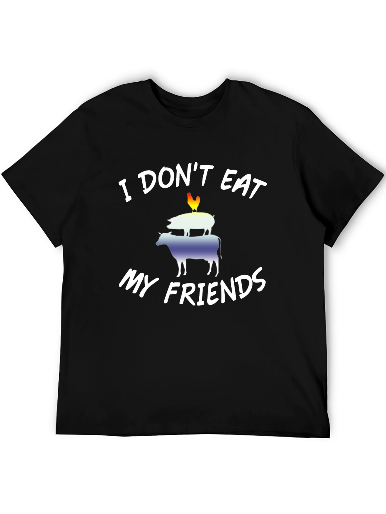 Vegan I Dont Eat My Friends Graphic Tee