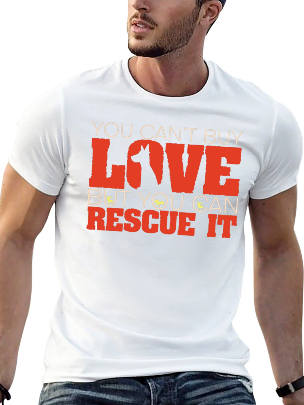 Rescue Dog T-Shirt: You Cant Buy Love
