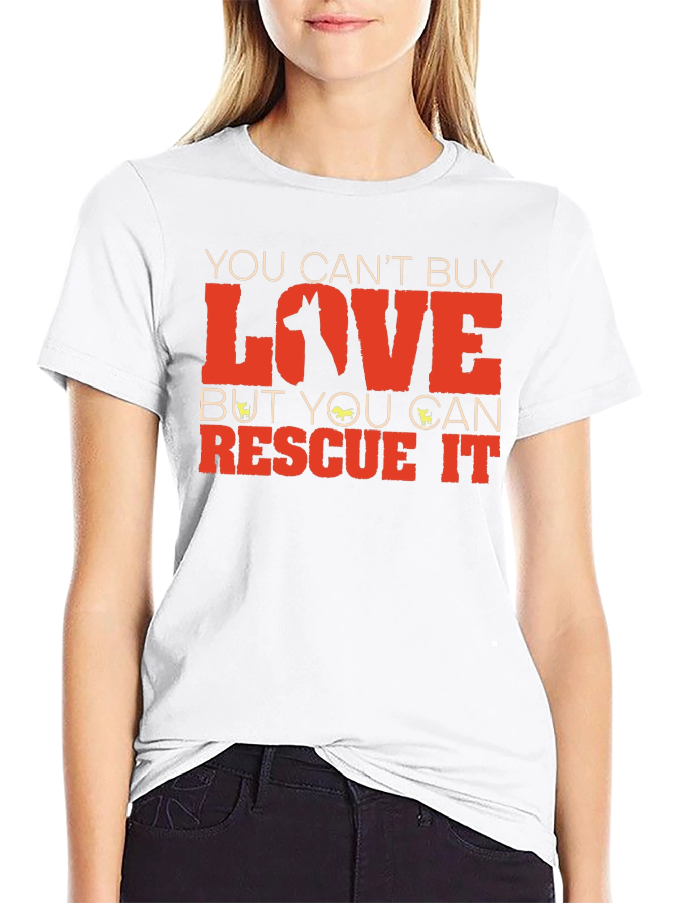 Rescue Dog T-Shirt: You Cant Buy Love
