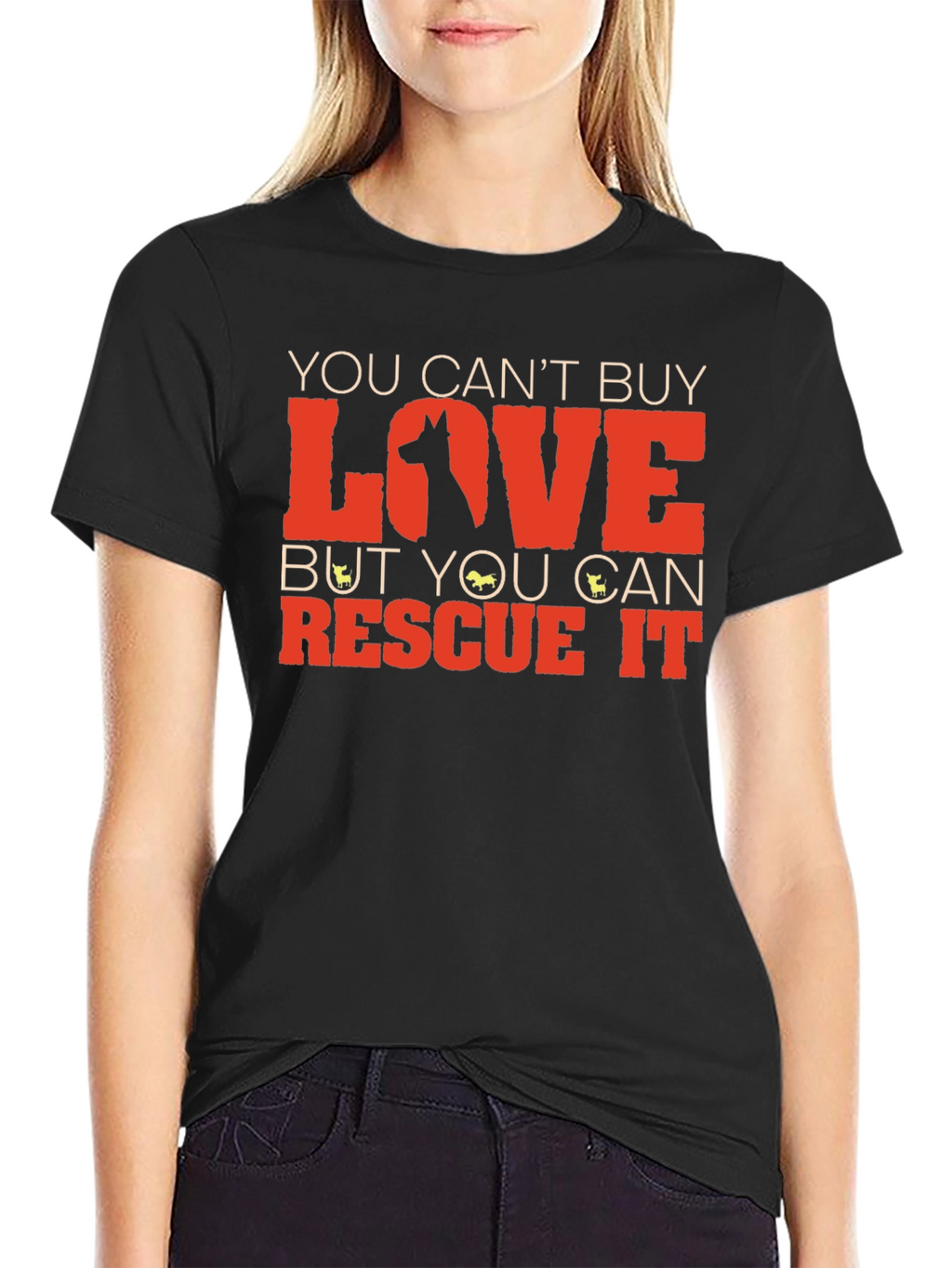 Rescue Dog T-Shirt: You Cant Buy Love