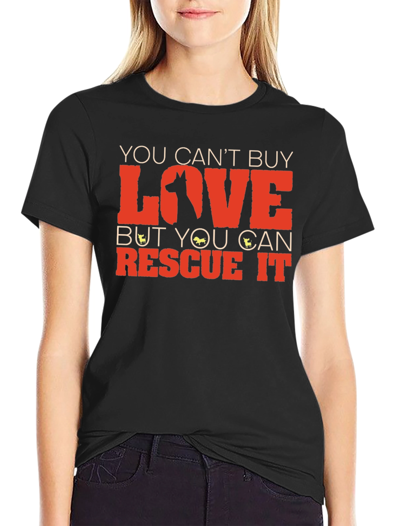 Rescue Dog T-Shirt: You Cant Buy Love