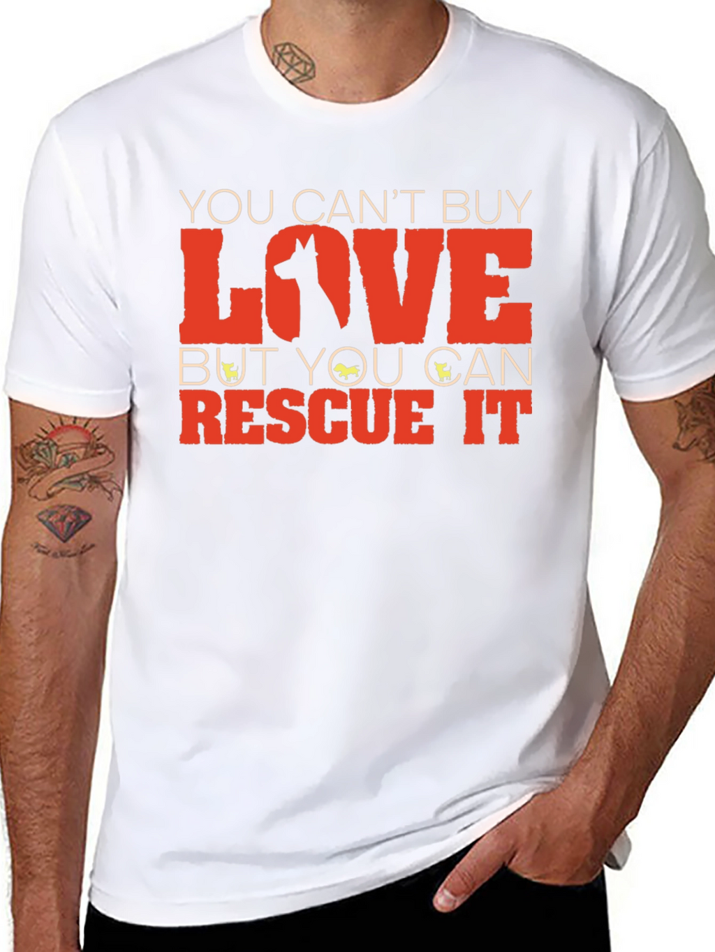 Rescue Dog T-Shirt: You Cant Buy Love