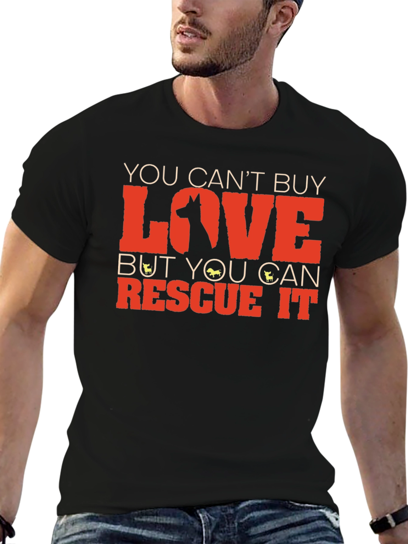 Rescue Dog T-Shirt: You Cant Buy Love