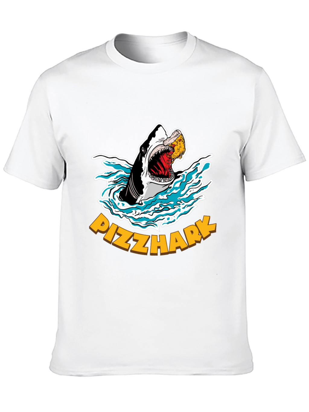 Pizzhark T-Shirt - Shark Eating Pizza Graphic Tee