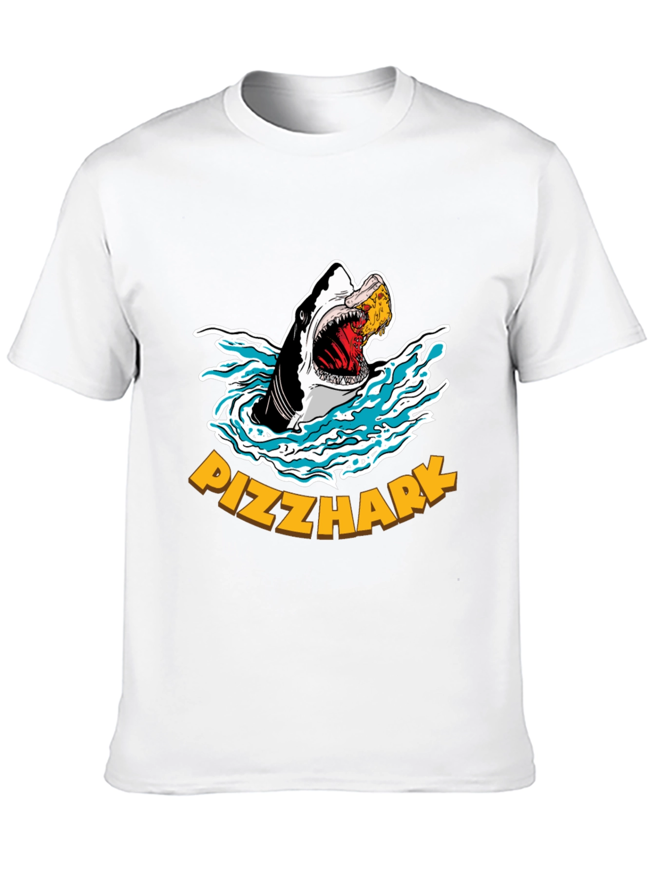Pizzhark T-Shirt - Shark Eating Pizza Graphic Tee