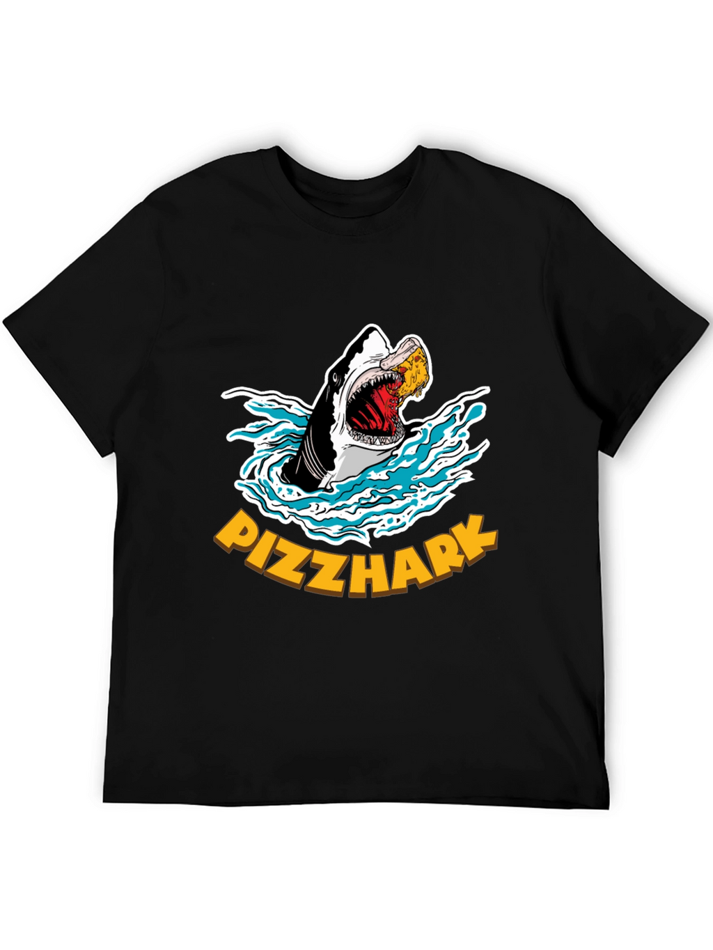 Pizzhark T-Shirt - Shark Eating Pizza Graphic Tee