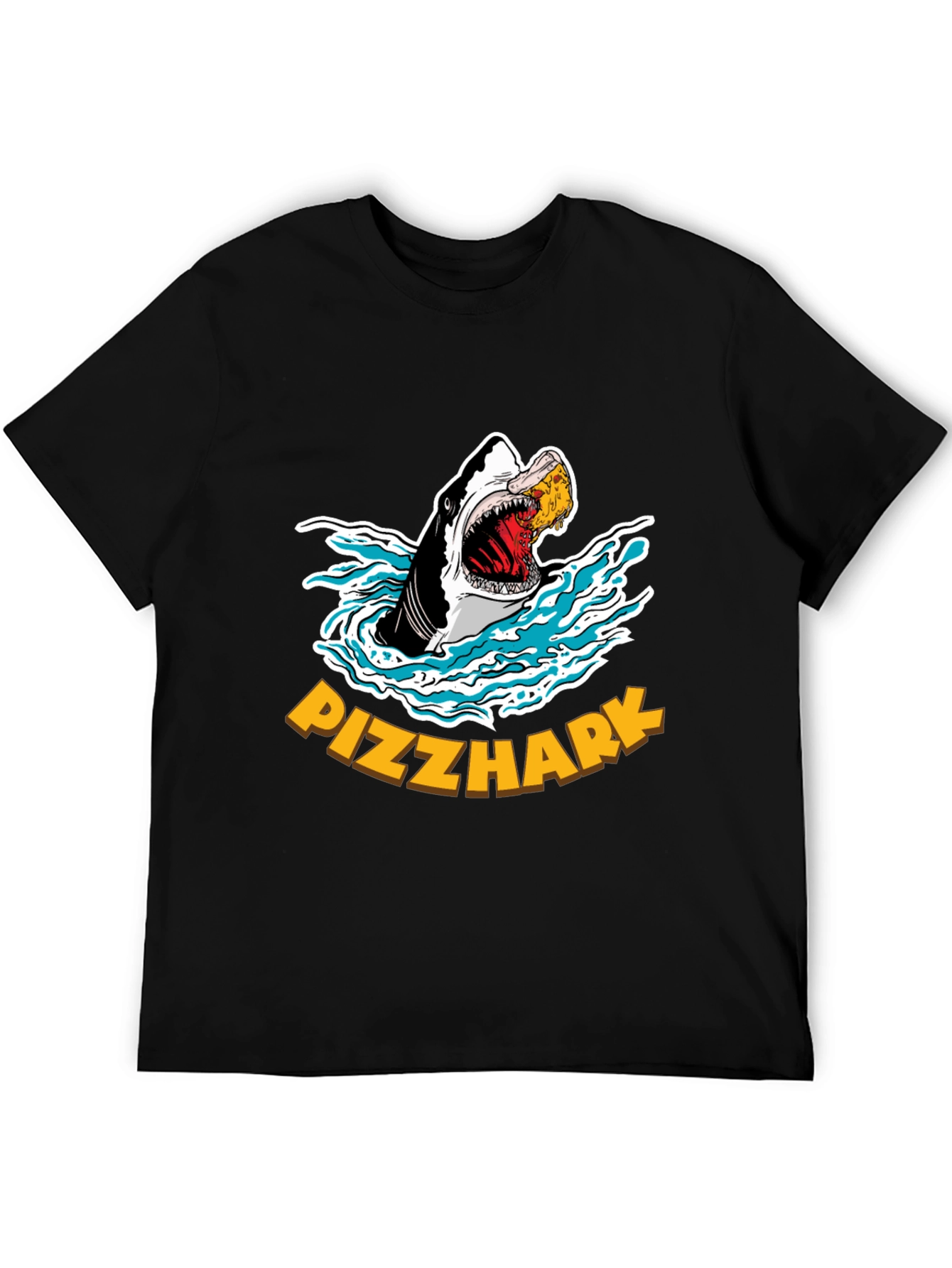Pizzhark T-Shirt - Shark Eating Pizza Graphic Tee