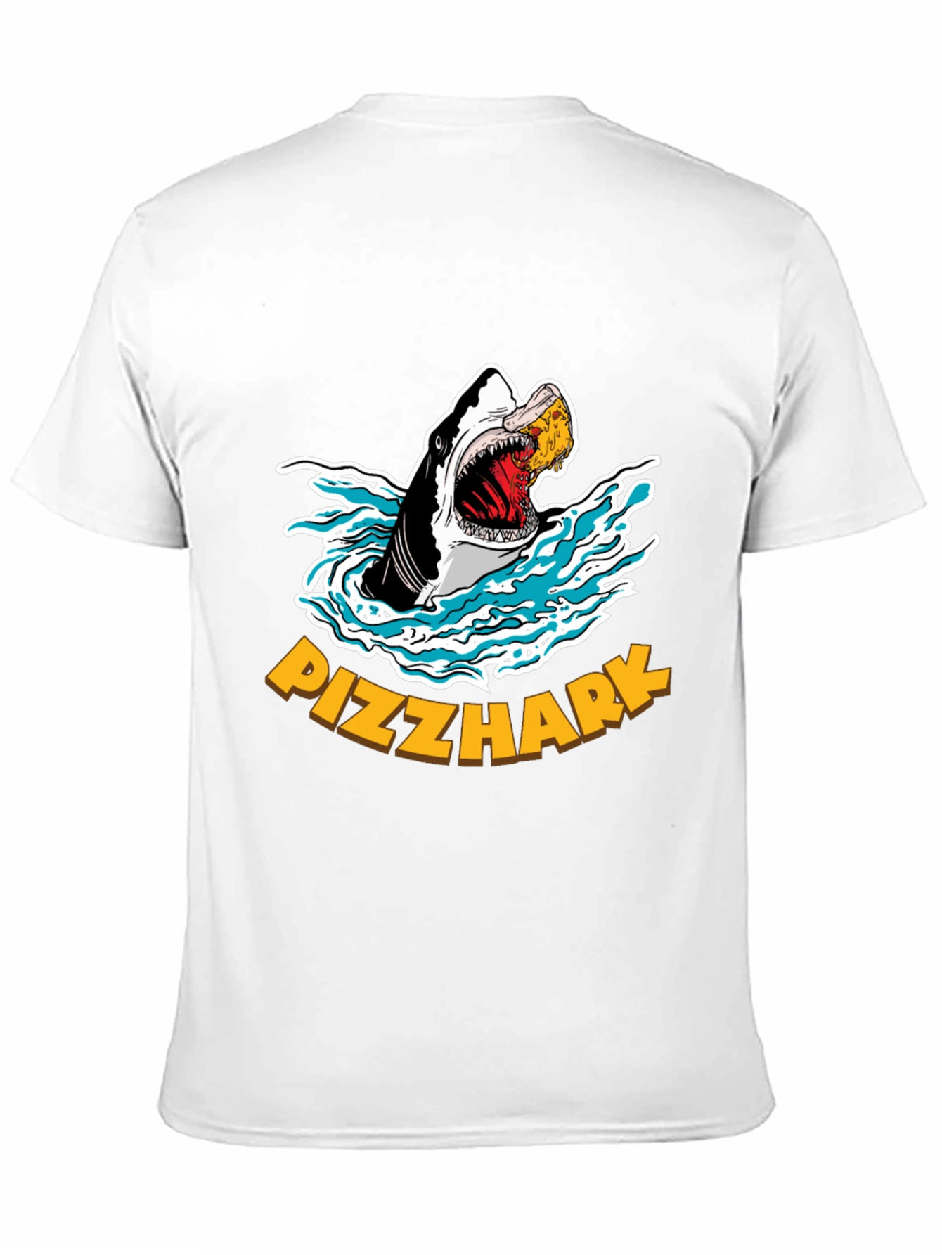 Pizzhark T-Shirt - Shark Eating Pizza Graphic Tee