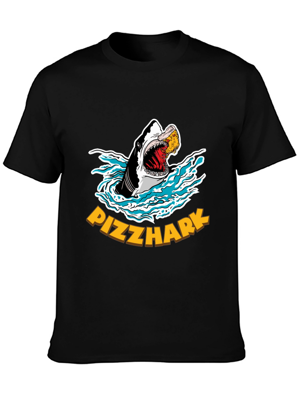 Pizzhark T-Shirt - Shark Eating Pizza Graphic Tee