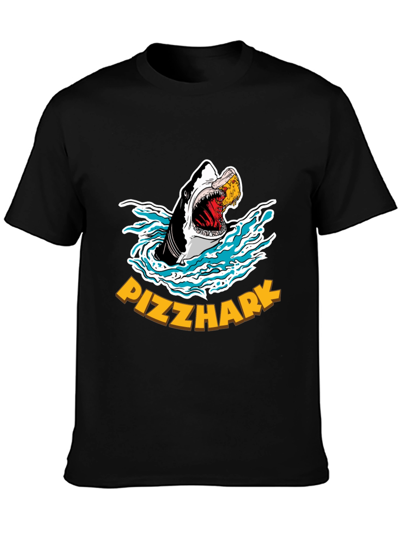 Pizzhark T-Shirt - Shark Eating Pizza Graphic Tee