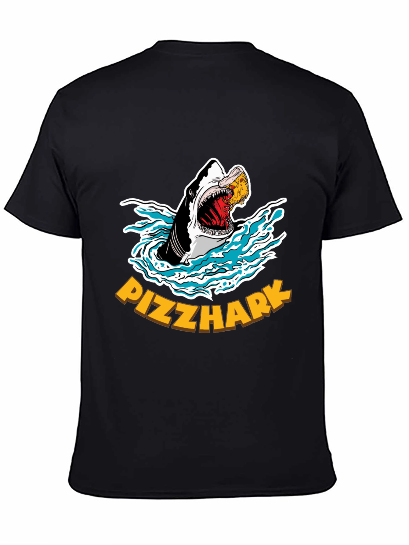 Pizzhark T-Shirt - Shark Eating Pizza Graphic Tee