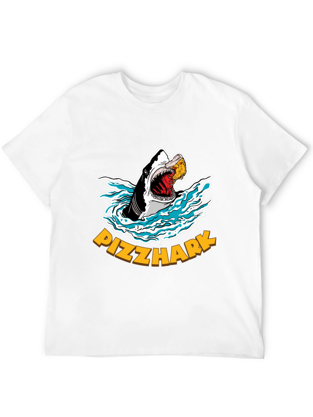 Pizzhark T-Shirt - Shark Eating Pizza Graphic Tee