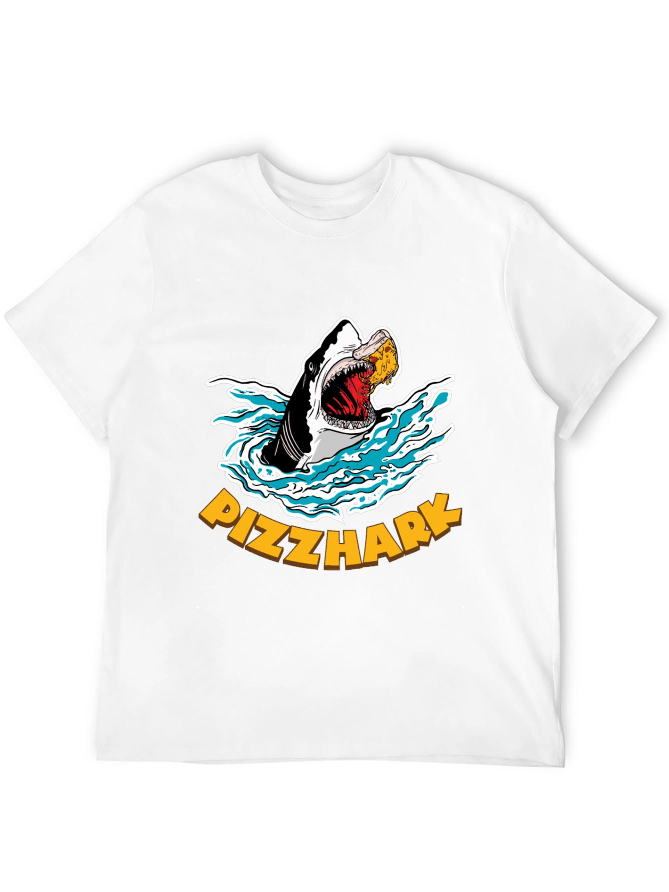 Pizzhark T-Shirt - Shark Eating Pizza Graphic Tee