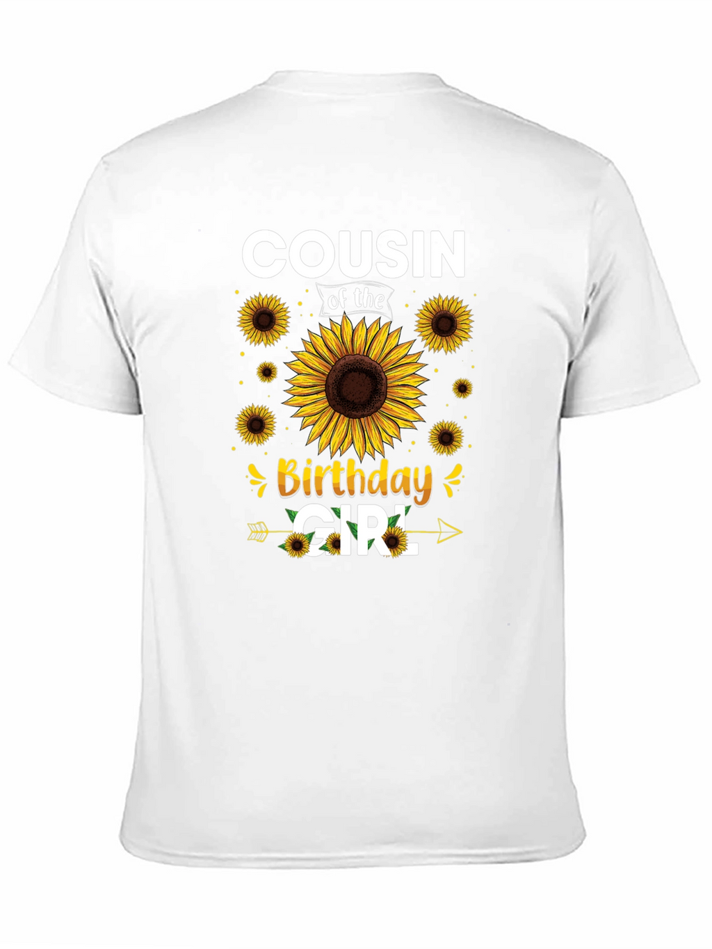 Cousin of the Birthday Girl Sunflower Tee