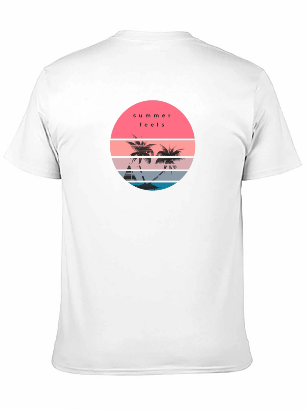 Summer Feels Graphic T-Shirt - Black