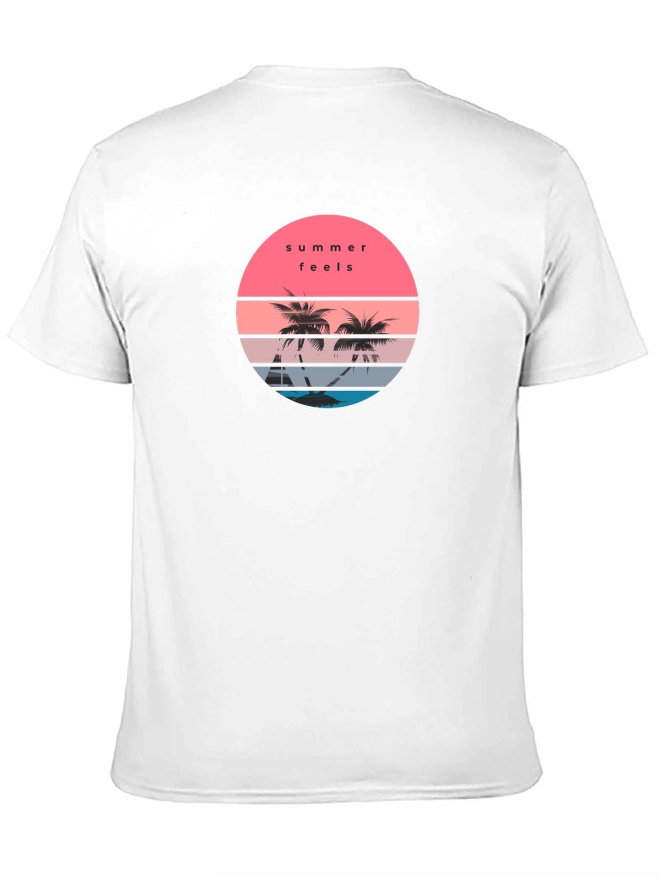Summer Feels Graphic T-Shirt - Black