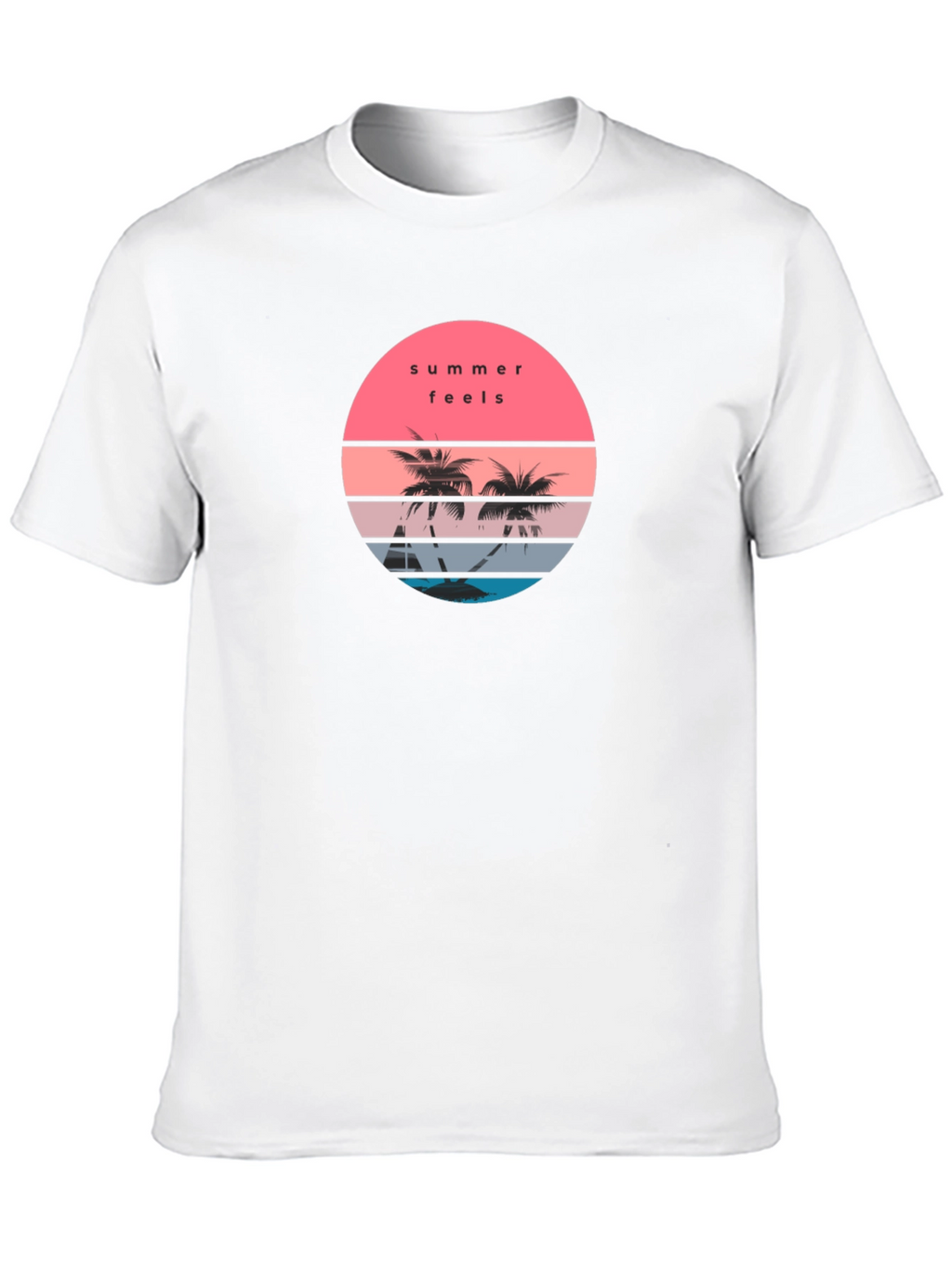 Summer Feels Graphic T-Shirt - Black