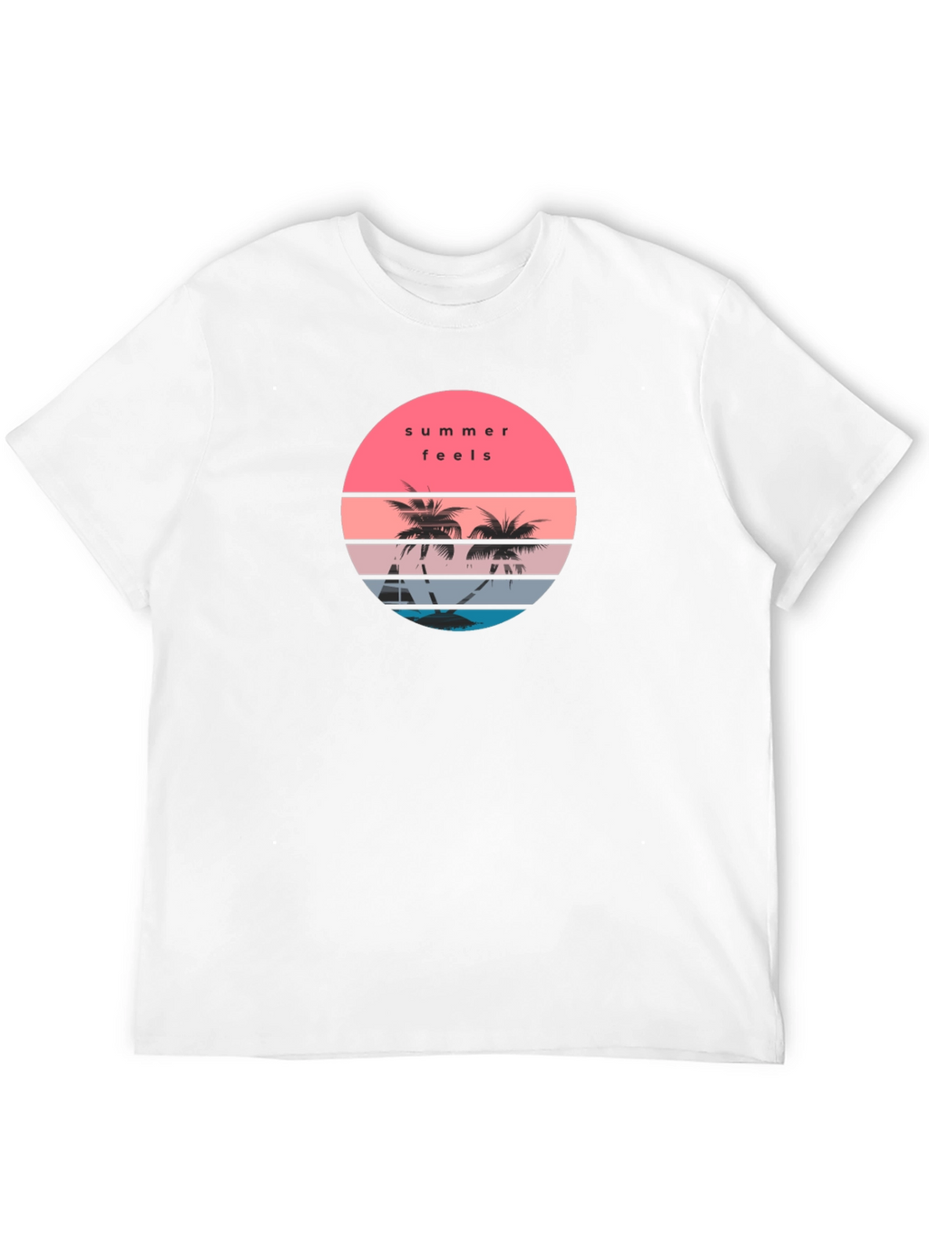 Summer Feels Graphic T-Shirt - Black