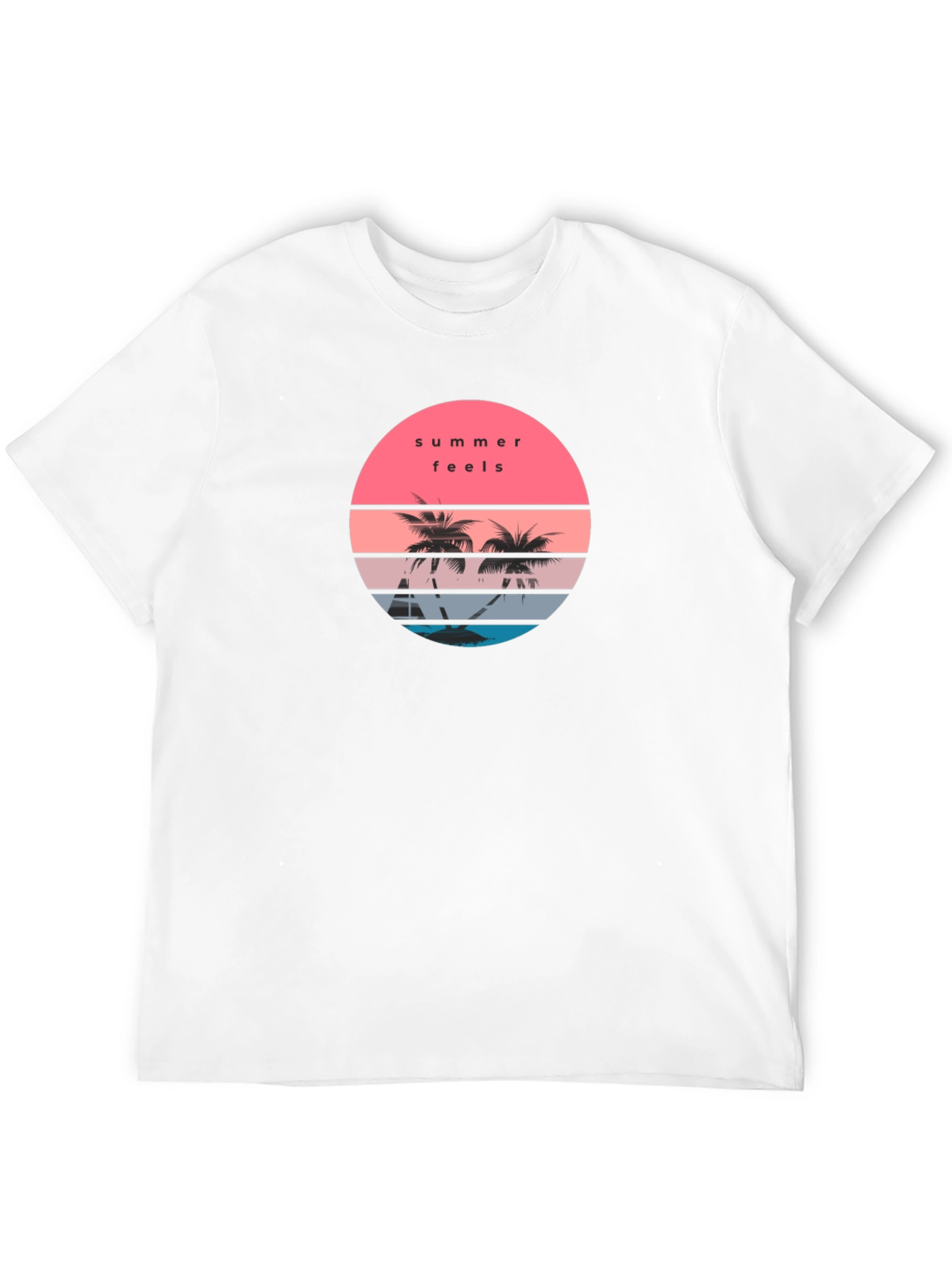 Summer Feels Graphic T-Shirt - Black