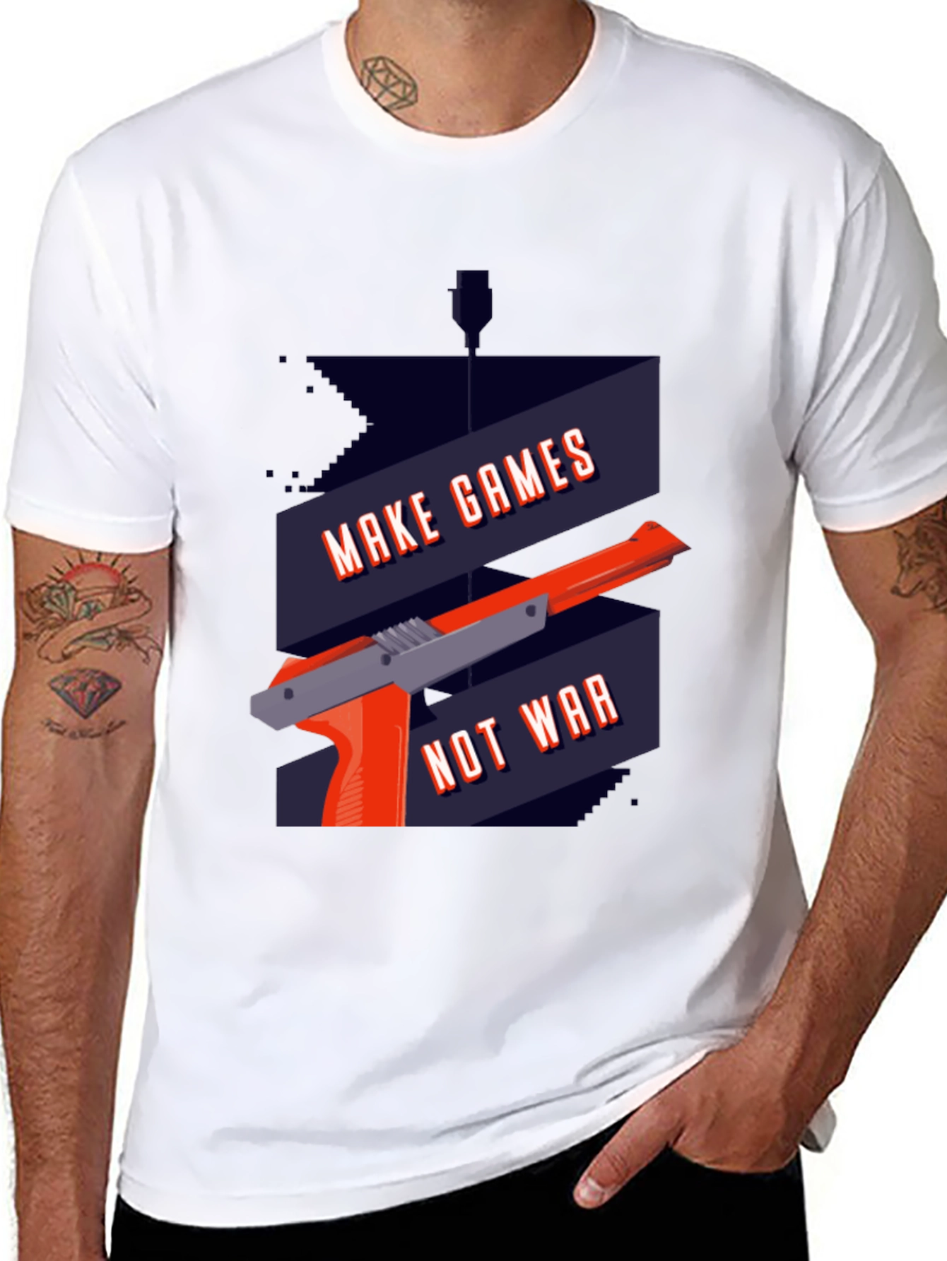 Make Games Not War Graphic T-Shirt