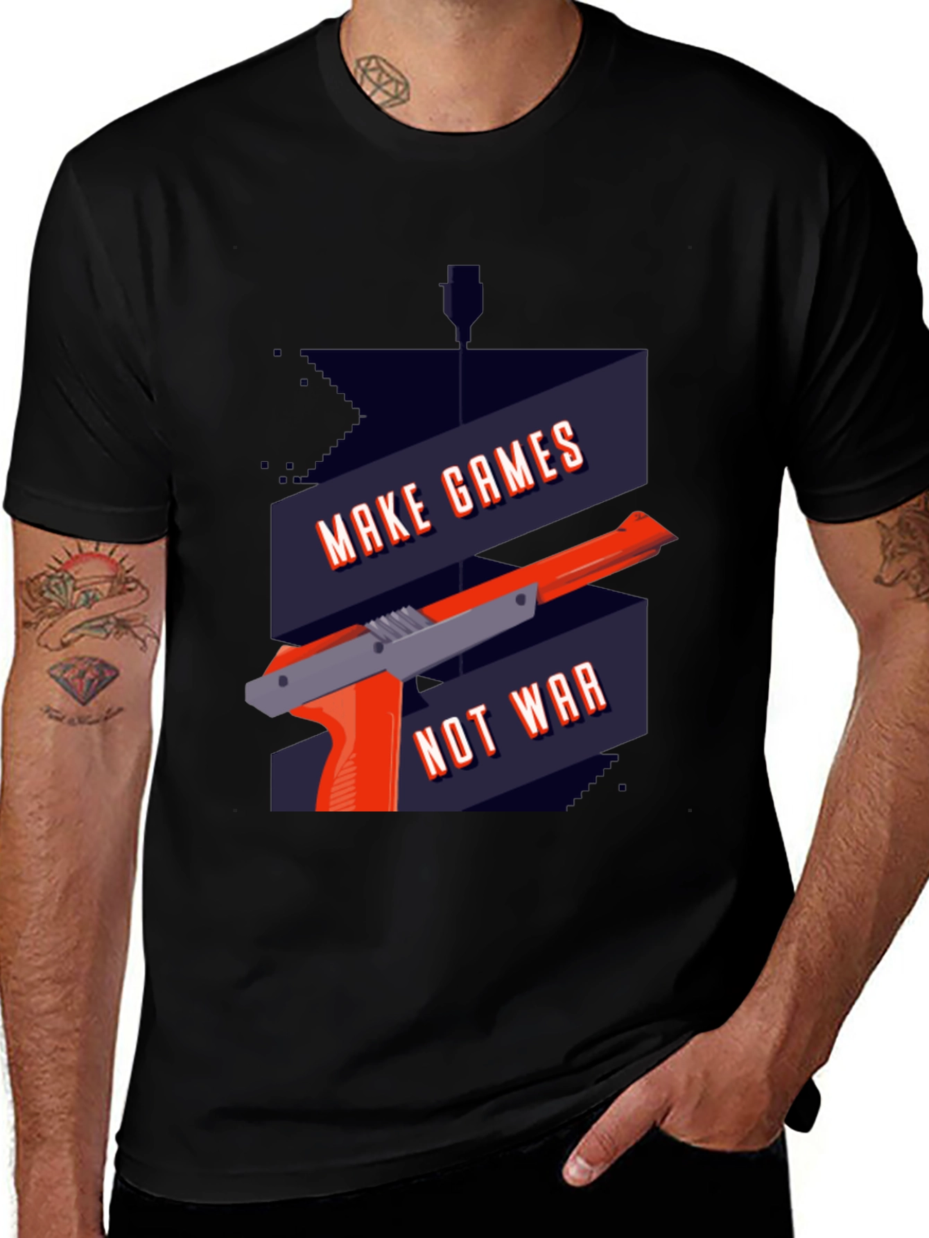 Make Games Not War Graphic T-Shirt