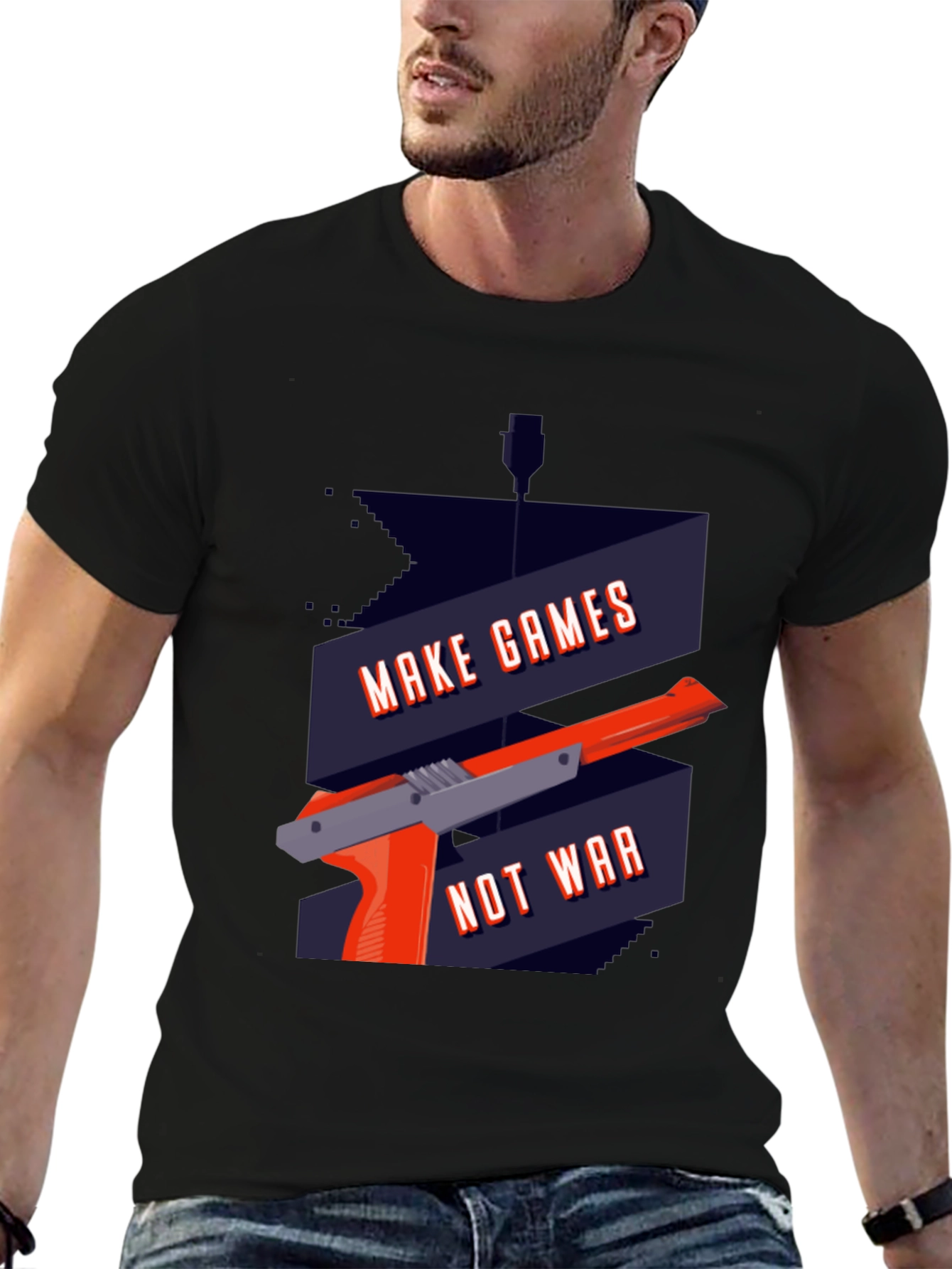 Make Games Not War Graphic T-Shirt