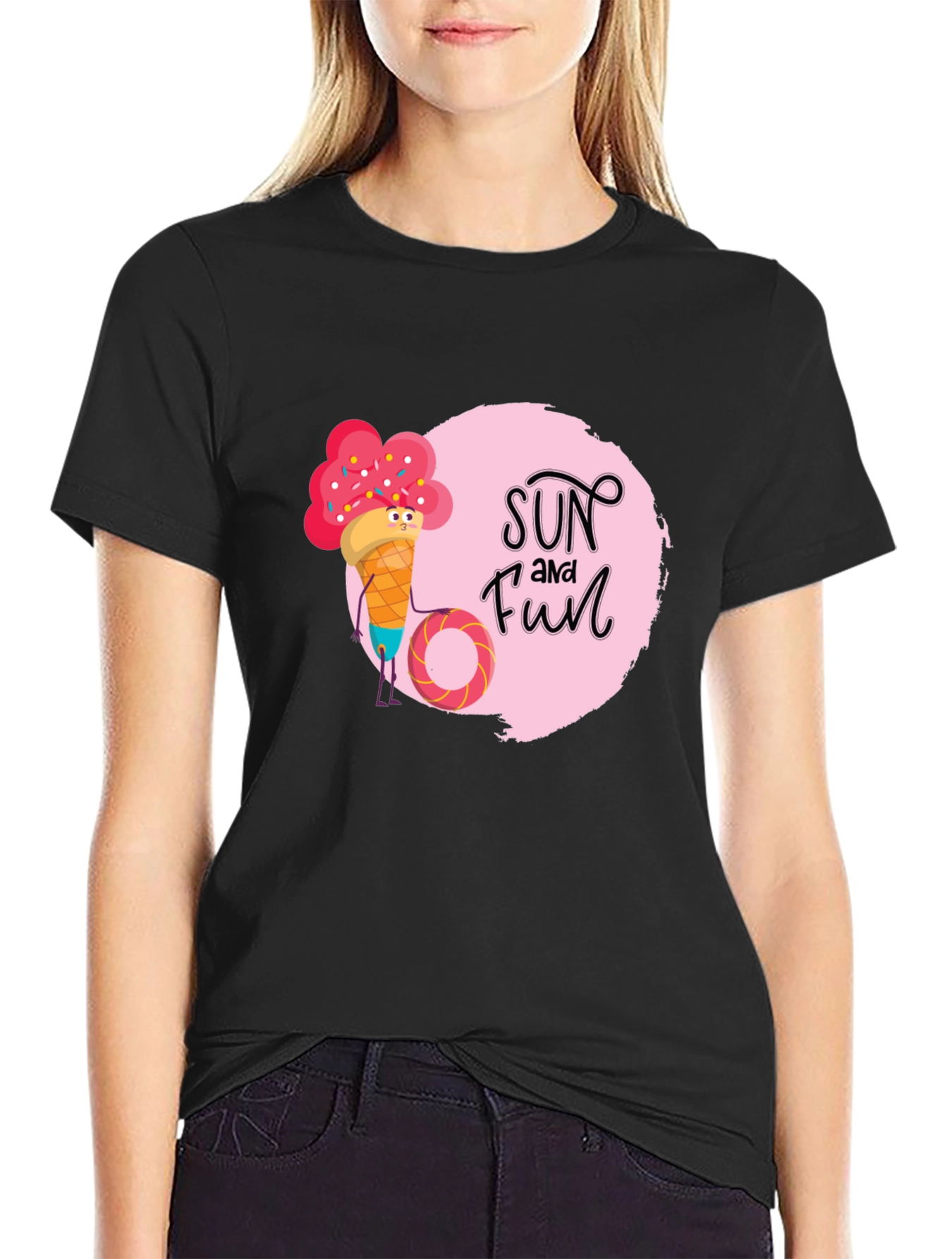 Sun and Fun Ice Cream Graphic Tee