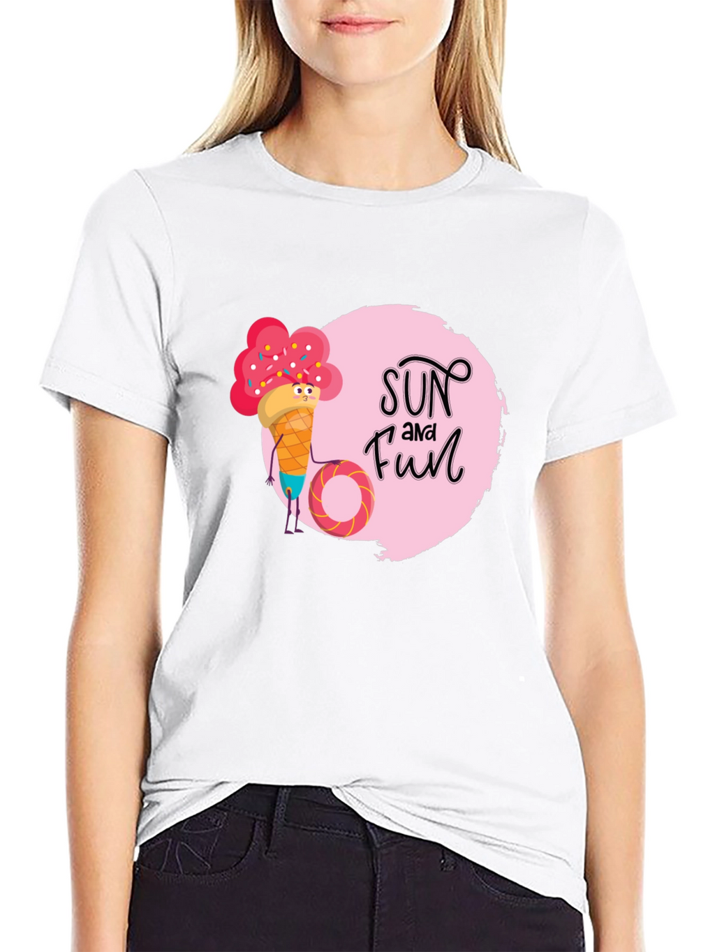 Sun and Fun Ice Cream Graphic Tee